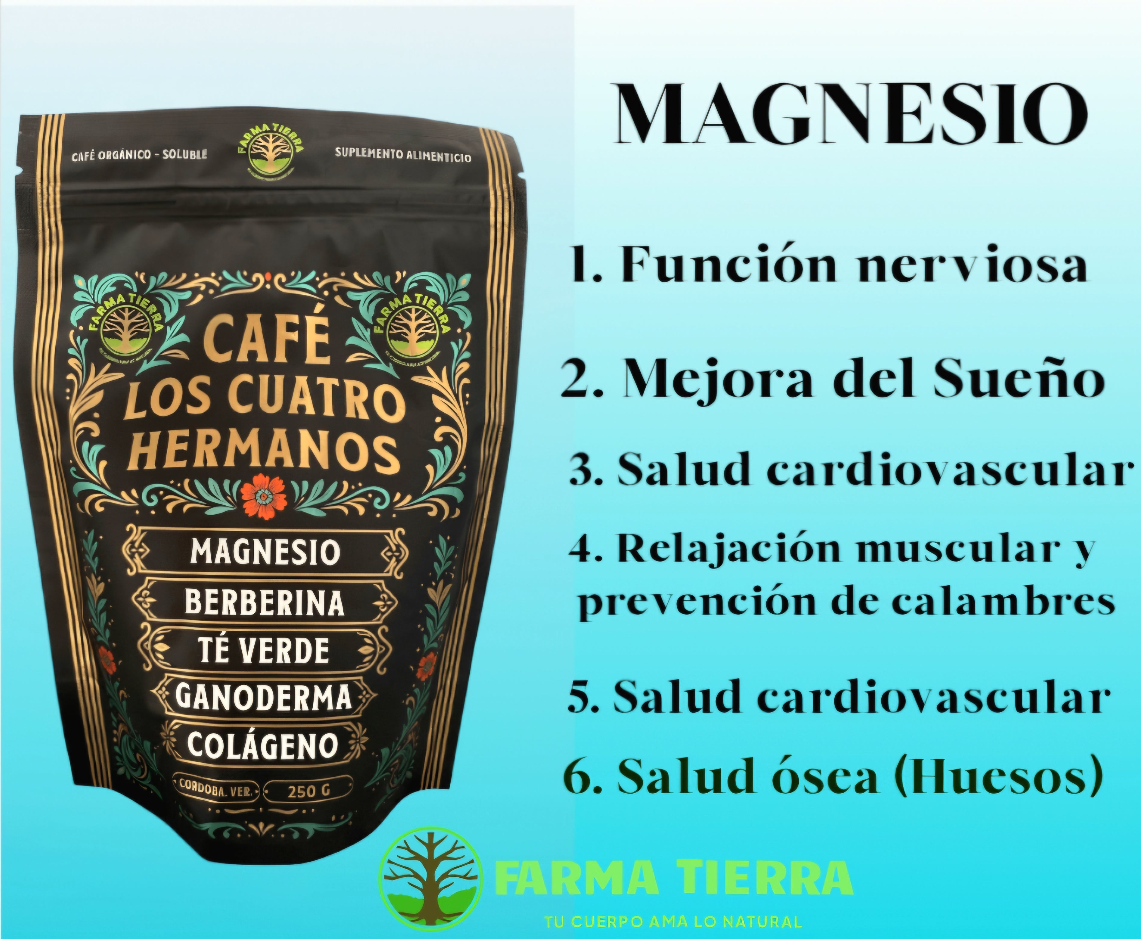 Cafe los cuatro Hermanos paq 4